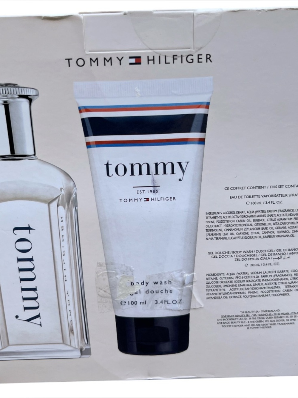 NWT Tommy Hilfiger Tube with Navy and Red Stripes